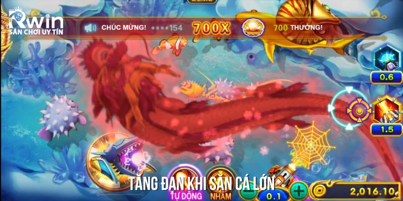 Tăng số lượng đạn khi đối diện với c&aacute; lớn