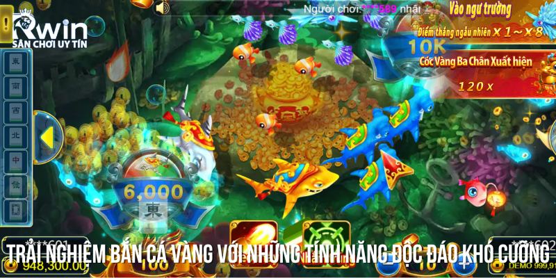 Tr&ograve; chơi bắn c&aacute; v&agrave;ng mang đến cho bạn những t&iacute;nh năng độc đ&aacute;o đầy l&ocirc;i cuốn