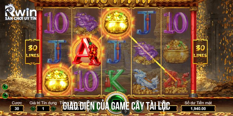 Cấu tr&uacute;c giao diện v&agrave; c&aacute;ch quay thưởng độc đ&aacute;o trong tr&ograve; chơi c&acirc;y t&agrave;i lộc
