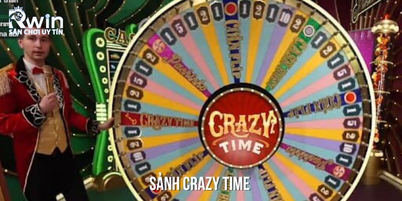 Sảnh Crazy Time ch&iacute;nh l&agrave; v&ograve;ng quay cuối c&ugrave;ng