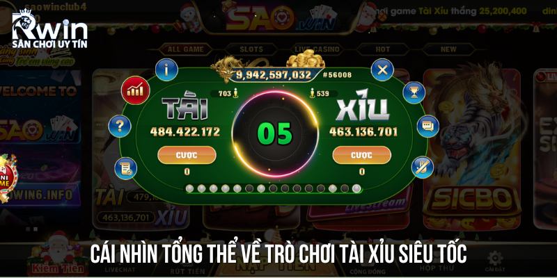 Giới thiệu ngắn gọn về t&agrave;i xỉu si&ecirc;u tốc