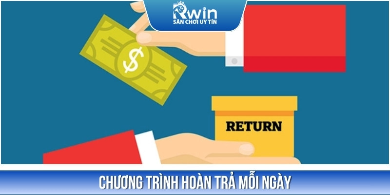 Ưu đ&atilde;i ho&agrave;n trả mỗi ng&agrave;y cho hội vi&ecirc;n tại nh&agrave; c&aacute;i RWIN